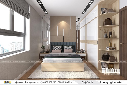 Thiết kế phòng ngủ Master tại Emerald Celadon City 106m2 - NBX443